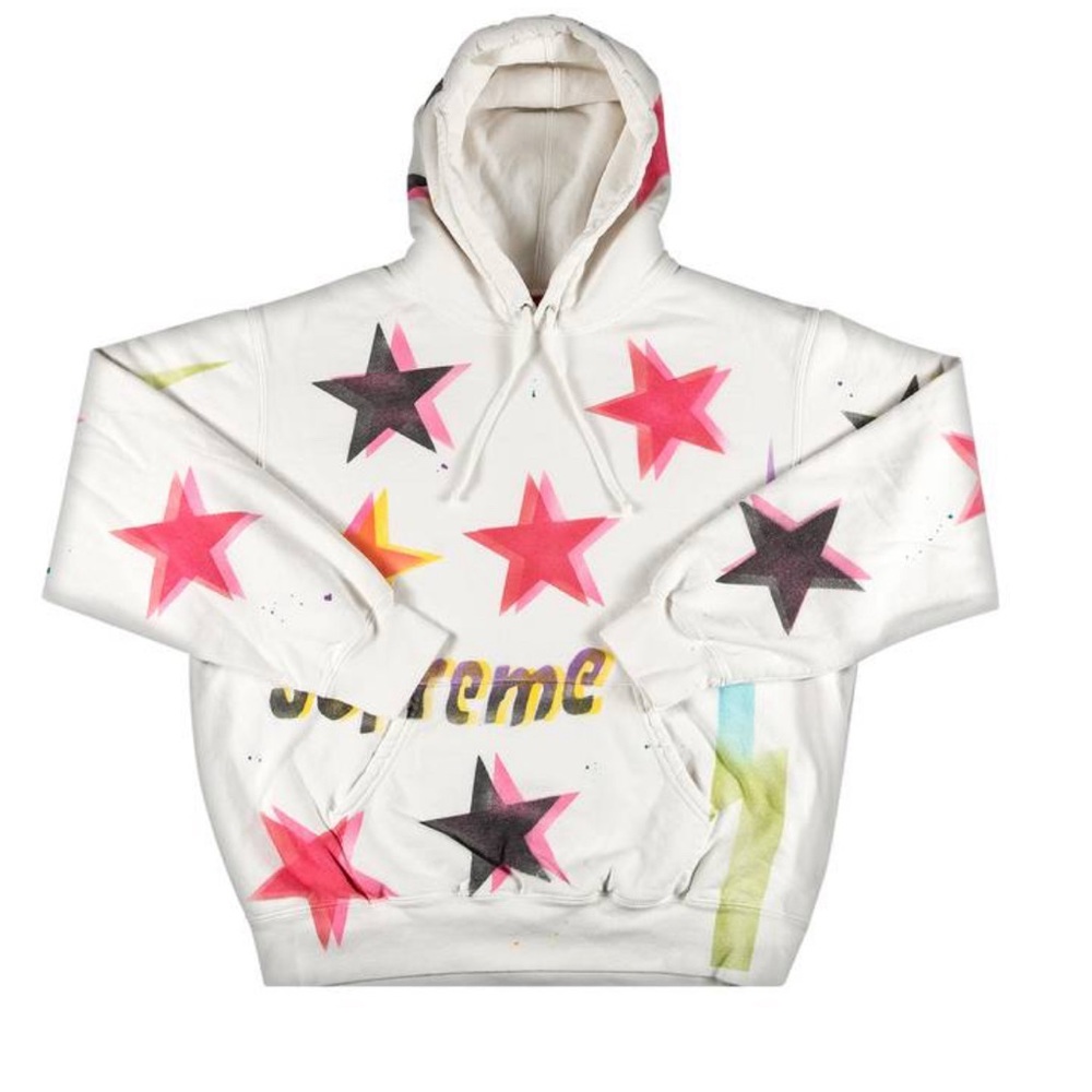 Supreme Gonz Stars Limited Edition Sweatshirt. White. Size Small
